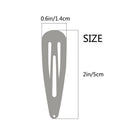 80pcs Snap Hair Clips Barrettes Metal Hairpin Accessories For Girls Candy Color
