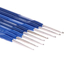 8pcs Plastic Handle Aluminium Material Knitting Needle Sewing Tools