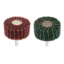 2Pcs 6mm Shank Non-woven Abrasive Grinding Flap Wheel Polishing Buffing Wheel