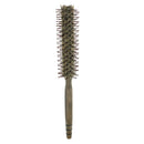 Anti-Static Bristle Hair Styling Round Roller Comb Brush With Wood Handle