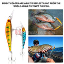 10pcs Fishing Lures Crankbaits Hook Minnow Baits Tackle Crank Fishing Kit