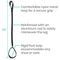 44 inch Leg Lifter Strap Lifting Devices Foot Loop for Elderly Handicap