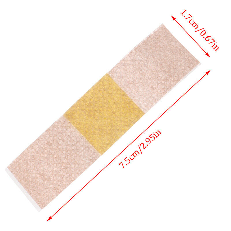 100 Pcs Medical Anti-bacteria Curative Wound Adhesive Paste Waterproof First  Nw