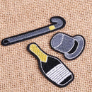 8x Kiss Lip Eye Diamond Embroidered Patch Applique Badge Sew Iron On Jeans Craft