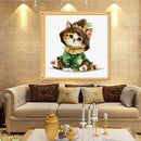 Cute Cat Cartoon 5D Diamond Painting Embroidery DIY Cross Stitch Home Decor