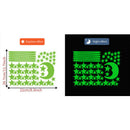 3 Set Glow In The Dark Wall Stickers Space Stars and Planets Luminous Removable