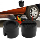 5CM Universal Slotted Frame Rail Floor Jack Guard Adapter Lift Rubber Pad Black