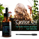 10ml Organic Castor Oil For Hair Growth Eyebrows & Eyelashes (included brus W5Q5