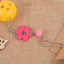 Pet parrot bird bites climb chew toys bell swing cage hanging cockatiel parak FT