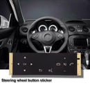 Matte Black Steering Wheel Button Repair Stickers Decals for Mercedes Benz A