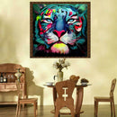 5D DIY Full Drill Diamond Painting Colorful Tiger Cross Stitch Embroidery