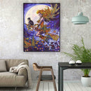 5D DIY Special Shaped Diamond Painting Witch Cross Stitch Mosaic Kits Decor