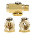 1/4" NPT Inline Brass Regulator Solid Compressed Air Pressure Valve Tool