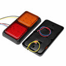 2Pcs 72 LED Rear Tail Light Brake Turn Signal Lamp 12V Trailer Truck Carava