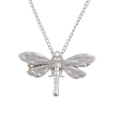 Hot Retro Steampunk Gear Dragonfly Shaped Pendant Necklace Chic Charm Choker