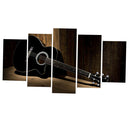 5 Panels Wall Paintings HomeHanging Arts Craft Guitar Pattern Home Decor