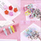 220Pcs Candy Color Hair Clips Rope Ponytail Holder Girls Kids Cute Hair Bow Set