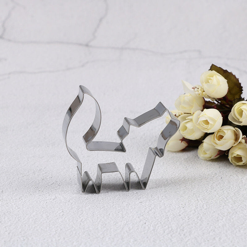 Stainless Steel fox Animal Cookie Cutter Cake Decoration Baking Mold Tools ME