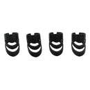 4x Guitar Ukulele Thumb Bass Fingertip Guards Finger Picks Protector Black L