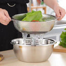 3 Pieces Strainer Food Sifter Noodles Drainer Basket with Handles Kitchen