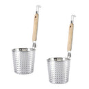 2 Pieces Food Noodle Pasta Colander Strainer With Handle 12cm