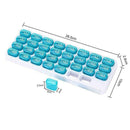 31 Day Monthly Pill Organizer Medication Pod Compartment Travel Planner