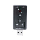 USB Port Driver-Free Digital 7.1 Channel Sound Card Audio Adapter for PC