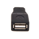 2pcs USB 2.0 Female to Mini Male + USB Female to Micro USB Male Adapter Con