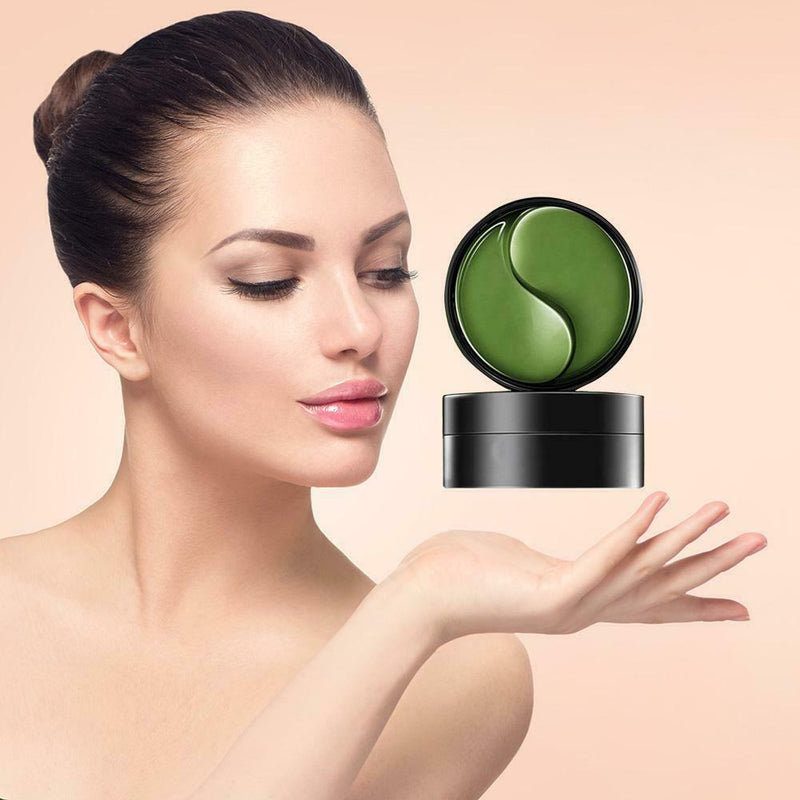 60pcs/box Deep Sea Green Algae Crystal Eye Collagen Gel Eye Patches