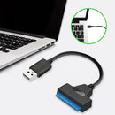 USB 2.0 to SATA 22pin Adapter Converter Cable for 2.5in HDD SSD Hard Drives US