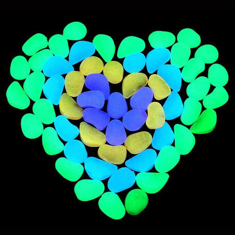 Luminous Artificial Pebble Stone Aquarium Fish Tank Garden Decor Accessories Hot