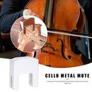 Durable Mute Silencer Delicate Design 2 Prong Cello Mute Silencer for 3/4 4/4 Ce