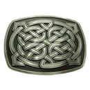 Novelty Classic Rectangle Celtic Pattern Belt Buckle Western Cowboy Rodeo