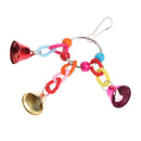 Parrot Bird Toys Metal Ring Bell Hanging Cage Toys For Parrot Squirrel Para S1Z3
