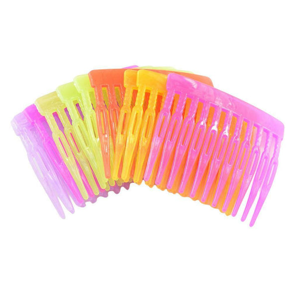 10 Pieces Multi-color Plastic Hair Combs for Kids DIY Hair Clips Accessories