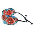 Fashion Bracelet Flower Jewelry Women Cuff Bracelets Handmade Loom Woven Bo