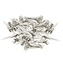 200x Iron Bows Alligator Curl Clips Blank Hair Pins Clamps DIY Projects