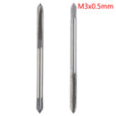 2pcs Straight Fluted Screw Thread Metric Plug Hand Tap Drill Hand M3*0.5mm JR