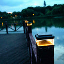 Solar 8LEDs Power Light Outdoor Garden Landscape Post Lighting Lamp Light X7D6