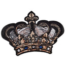 Large Crown Patch Badge Cartoon Sequin Iron On Sewing On For Clothes Stickers TO