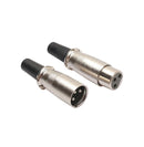 5 Pairs New XLR 3 Pin Female Jack/Male Plug Audio Microphone MIC Audio Connector