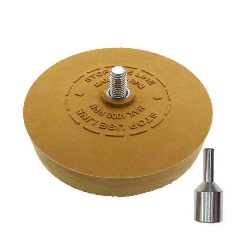 1 x  Soft Rubber Eraser Wheel Glue Automobile Degluer for Electric Drill New