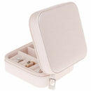 Portable Jewelry Box Zipper PU Storage Organizer Jewelry Holder Packaging D