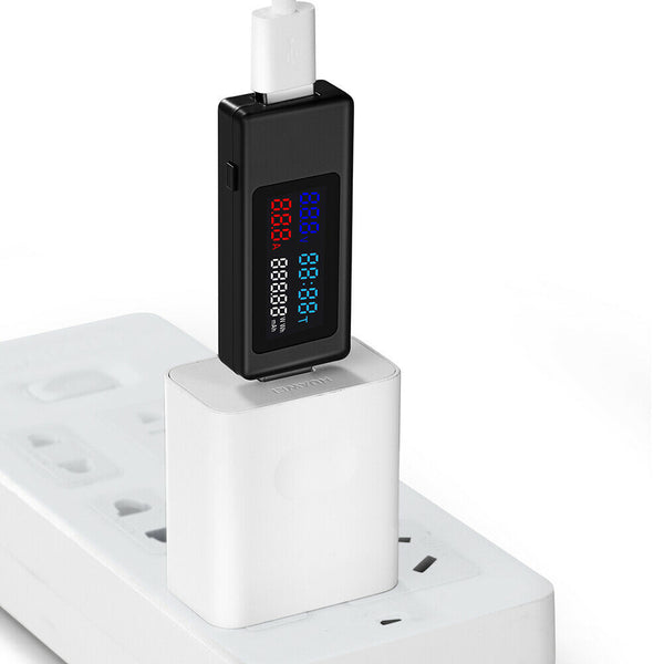 KWS-V30 6 in 1 USB Tester DC Voltage Power Timing Capacity Detector (Black) A#S