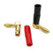 [4 Pack] Hi-end Copper Right Angle/90 Degree Screw Type Banana Plug / Speak J8K3