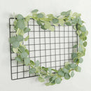 Artificial Eucalyptus Garland Faux Silk Vine Handmade Leaves Greenery 1.8M/ P5O9