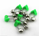 10Pcs Rods Clamp Sea Fishing Tip Bites Lures Alarm Fishing Rod Twin Bells