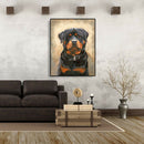 Painting By Numbers Kit DIY Sad Dog Hand Painted Canvas Oil Art Picture A