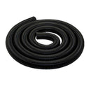 2x Industrial/Household Plastic Vacuum Hose Pump Threaded Pipe Tube Black 1m
