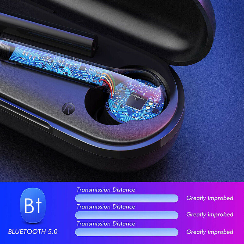 Bluetooth Touch Earphones Stereo IPX5 Deep Bass Wireless Sport Music Earbud A